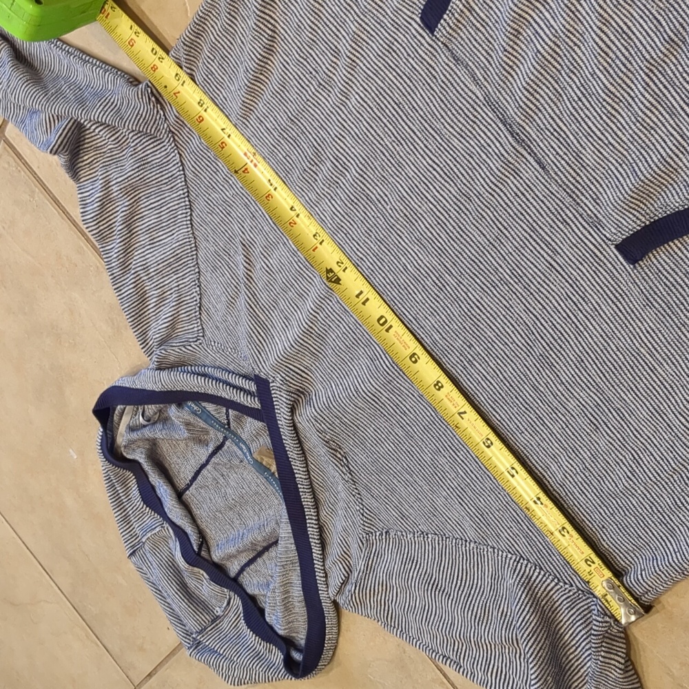 Calvin Klein Performance Navy Blue Striped Lightweight Hoodie‎ Size Large - Picture 4 of 4